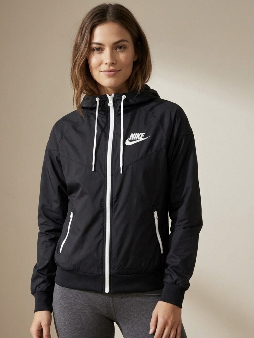 Nike Sportswear Windrunner Woven Hooded Jacket Black Small